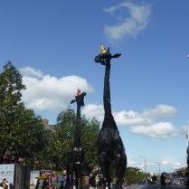 Even the Omni Centre giraffes are joining the party